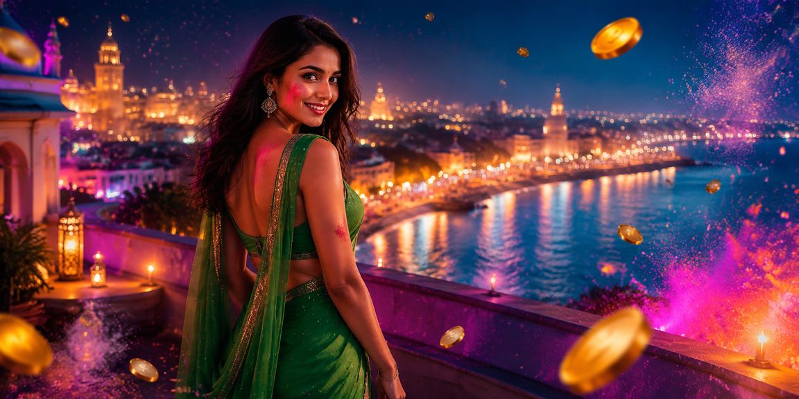 Cricket fans in traditional sarees placing bets on mobile devices in Lucknow
